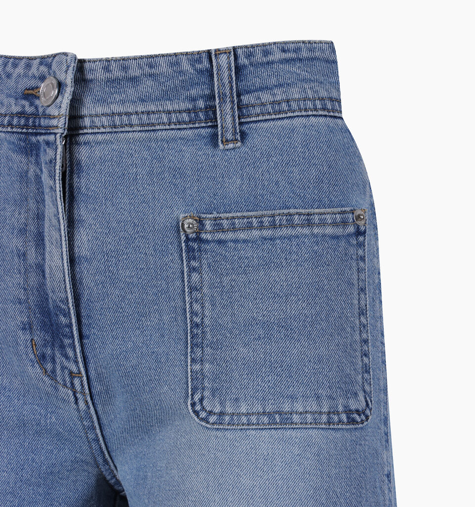 Blue A-line jeans - Palazzo - Blue | Sisley K image number 3